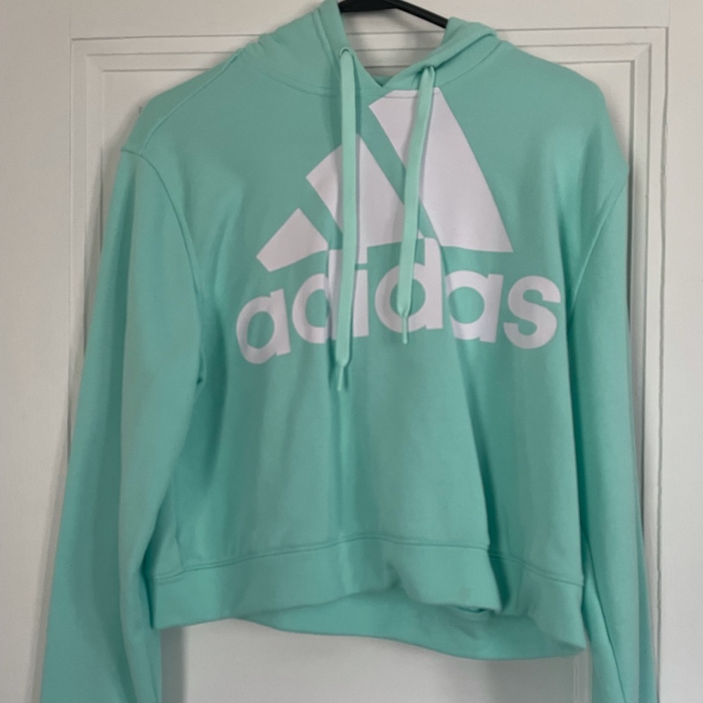 Adidas crop hoodie. Size large